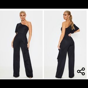 Pretty little thing black Jumpsuit size US2/UK6
